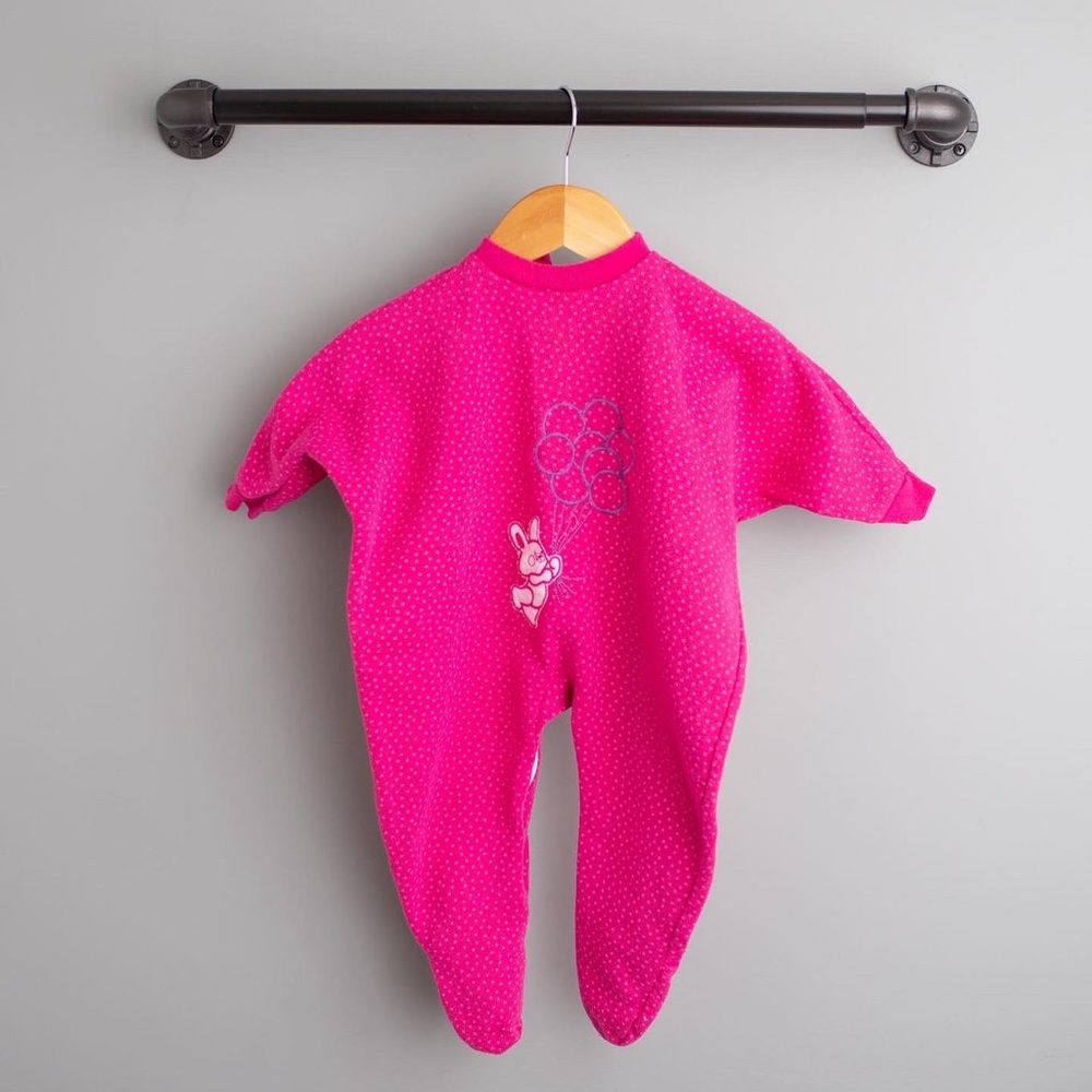 3/$10  VINTAGE bunny baby romper